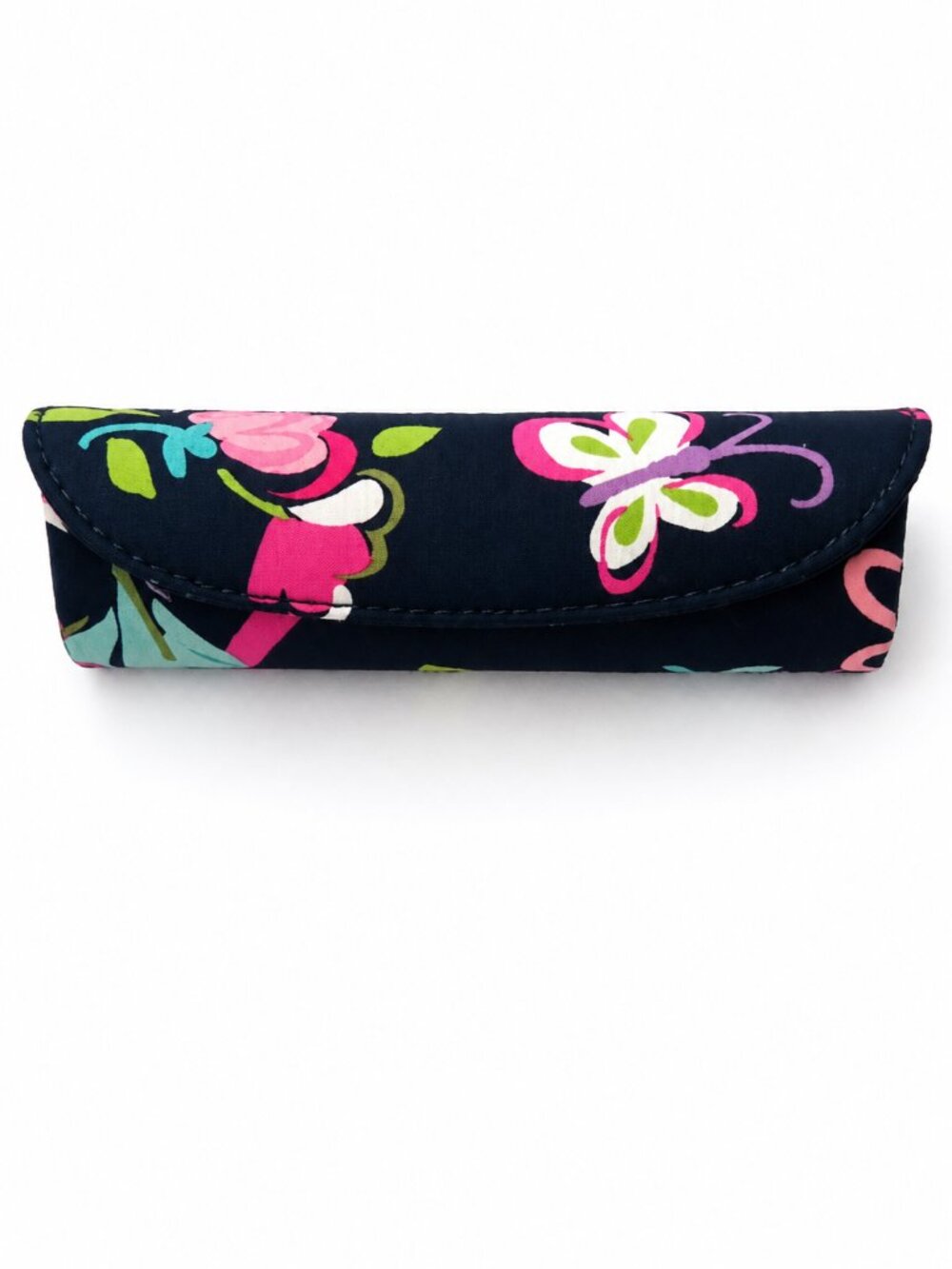 Vera Bradley Midnight Butterfly Hard Clip Eyeglass Case